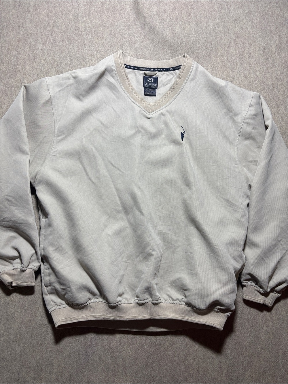 Ahead Authentics Golf Tan Pullover Long Sleeve Sweatshirt. Size L (16)